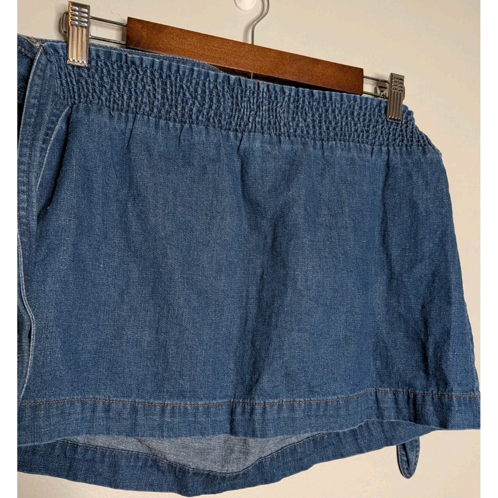 Madewell Denim Jean Micro‎ Mini Skirt Size XS Elastic Waist Cute Skirt - Picture 11 of 16